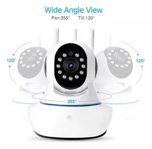 Cámara Seguridad Wifi 3 Antenas 1080p