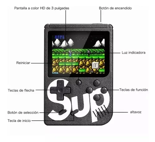 Sup Game Box Portable Retro Player 400 Juegos Mas Mando