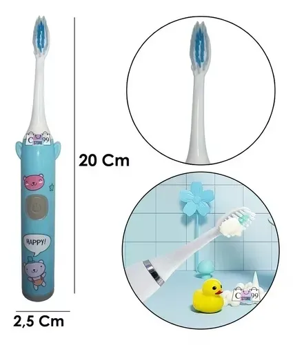 Cepillo Dientes Electrico Sónico Recargable Para Niño Niña 