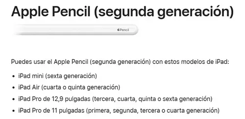 Lápiz Pencil Inalámbrica 2 Segunda Generación Para iPad Con Inclinación Sensible