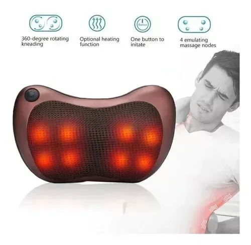 Almohada Relajantes Multi Masajeador Para Cuello y Hombros