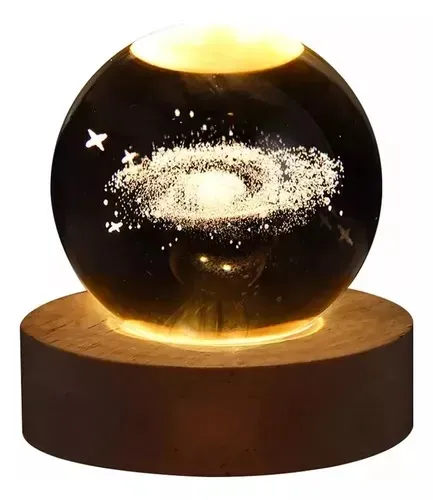 Lampara Escritorio Bola de cristal Nebulosa 3D de 6 cm 