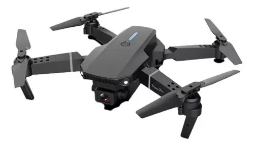 Drone Con Cámara 4k, Dual Plegable Color Negro E88 Pro