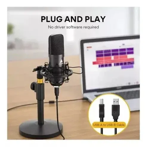 Microfono Usb Profesional Podcast 