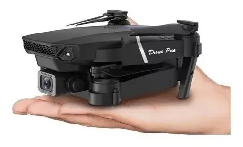 Drone Con Cámara 4k, Dual Plegable Color Negro E88 Pro