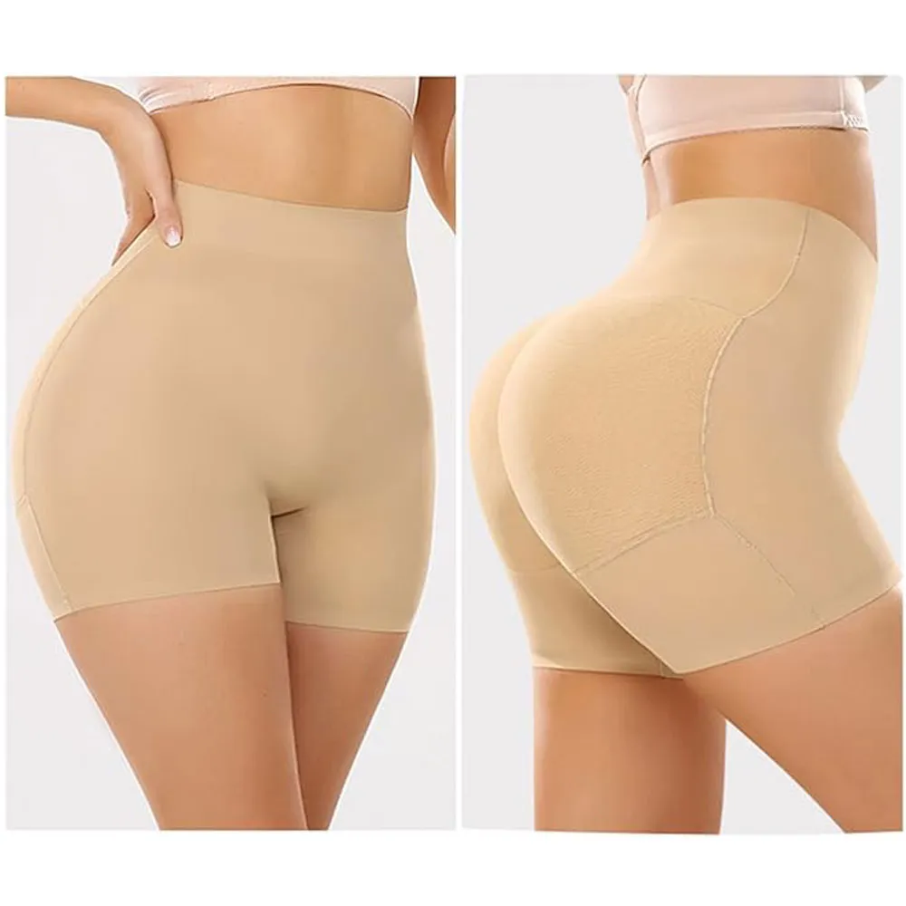 Faja Body Levanta Gluteo Cintura Alta Moldeadora Beige  