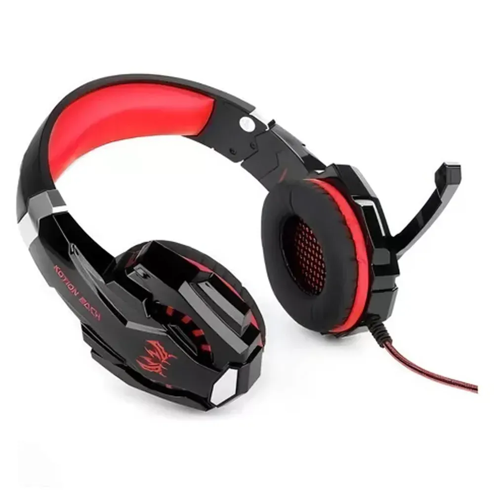 Audífonos Diadema Gamer Kotion G9000 Microfono Incorporado USB Luz Led