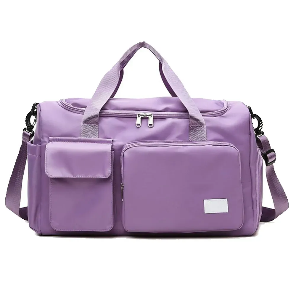 Maleta Gym Morral Deportivo Viajera Multi Compartimiento Morado