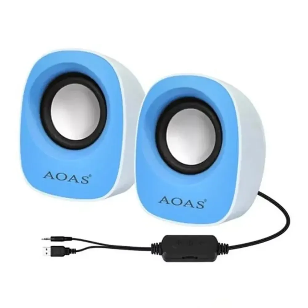 Parlantes Altavoz USB Compactos E-002 Compatibles PC Potencia 2W