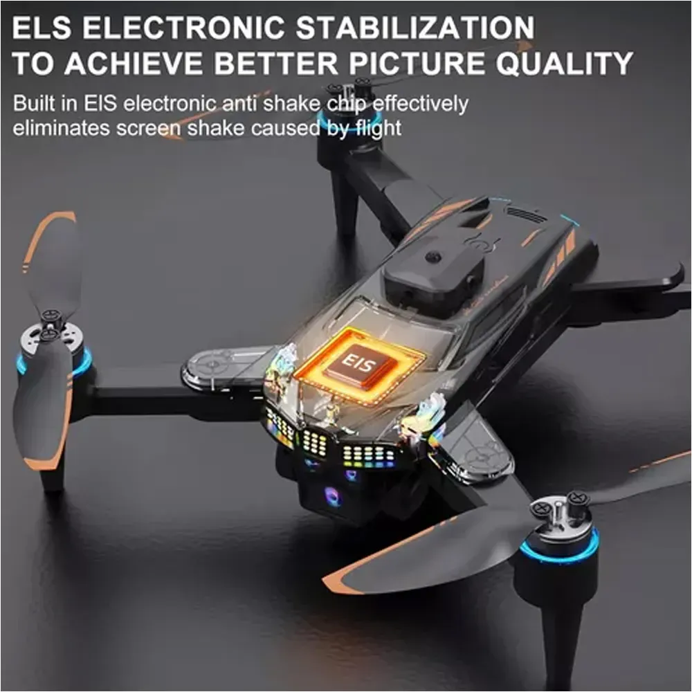 Mini Dron W1 Max evita Obstáculos Luces Led Cámara HD 