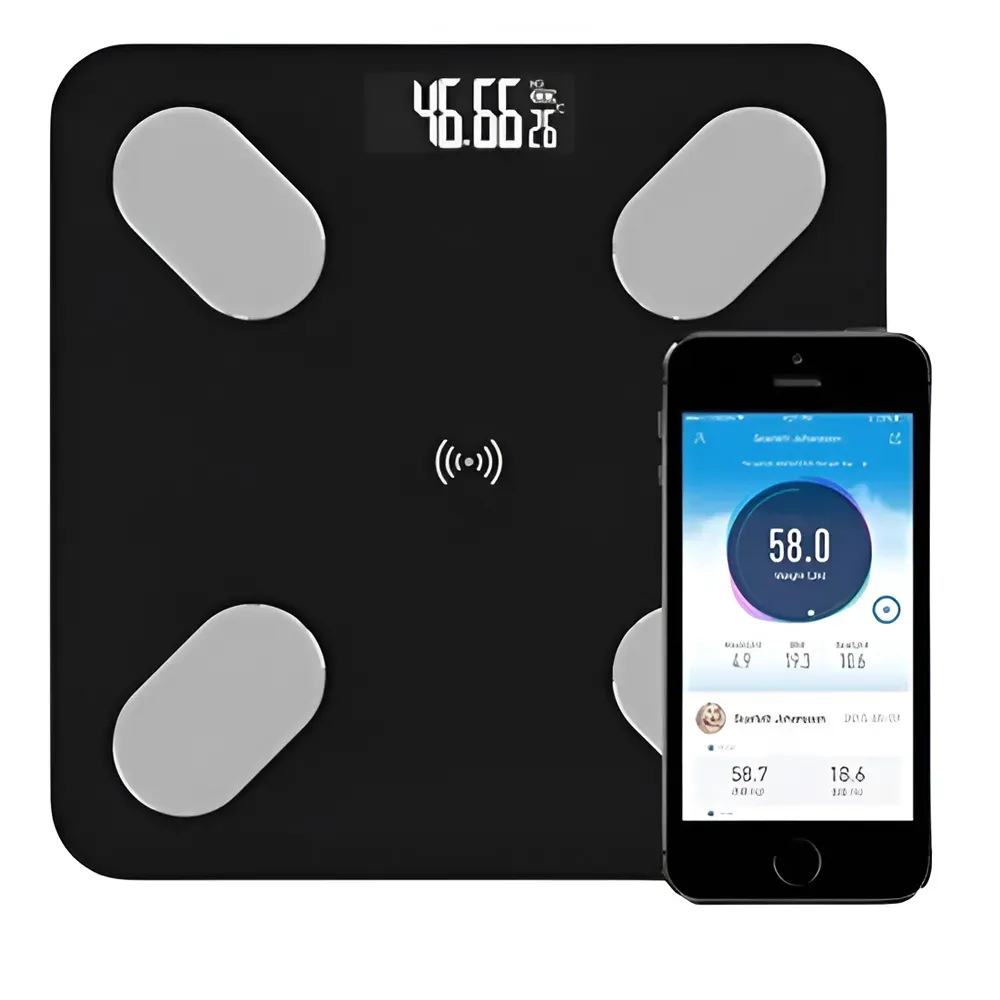 Pesa Bluetooth App Bascula Personal Vidrio Templado Digital Balanza