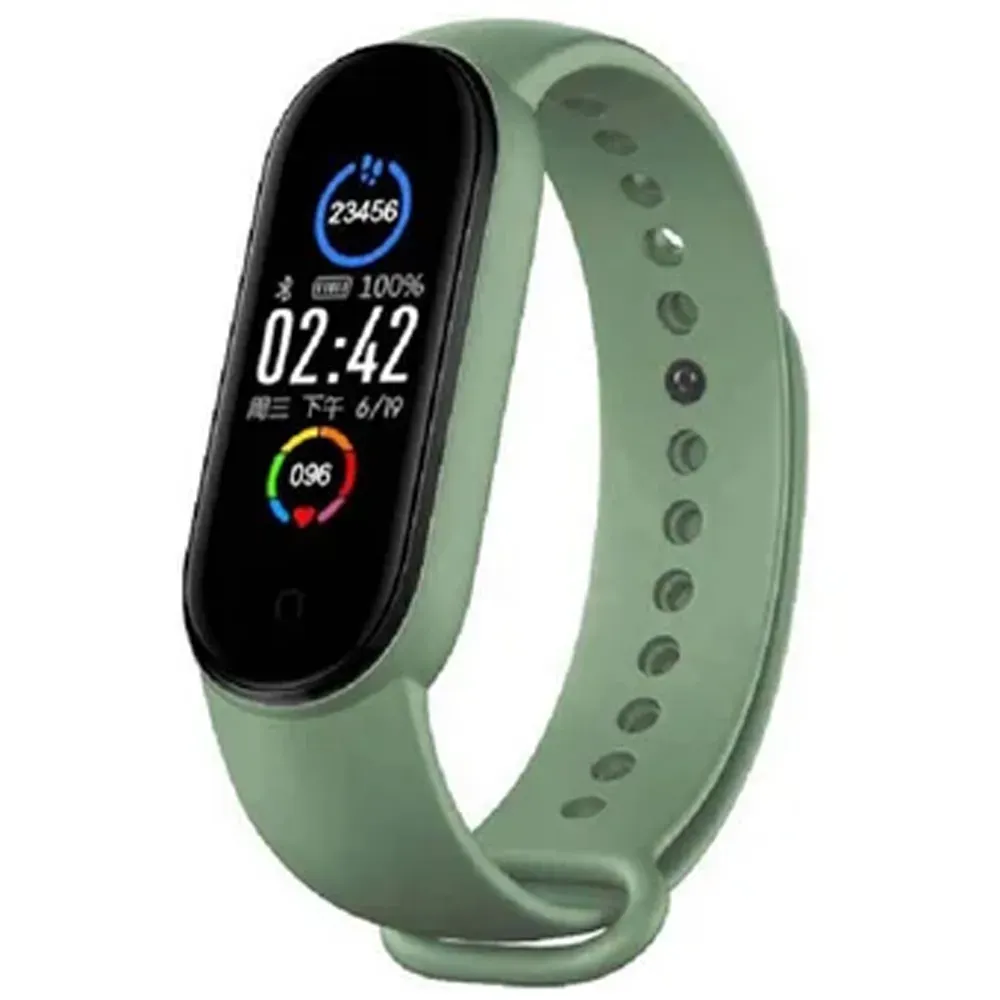 Reloj Inteligente Smart Band Verde M6 Digital Tactil Notificaciones