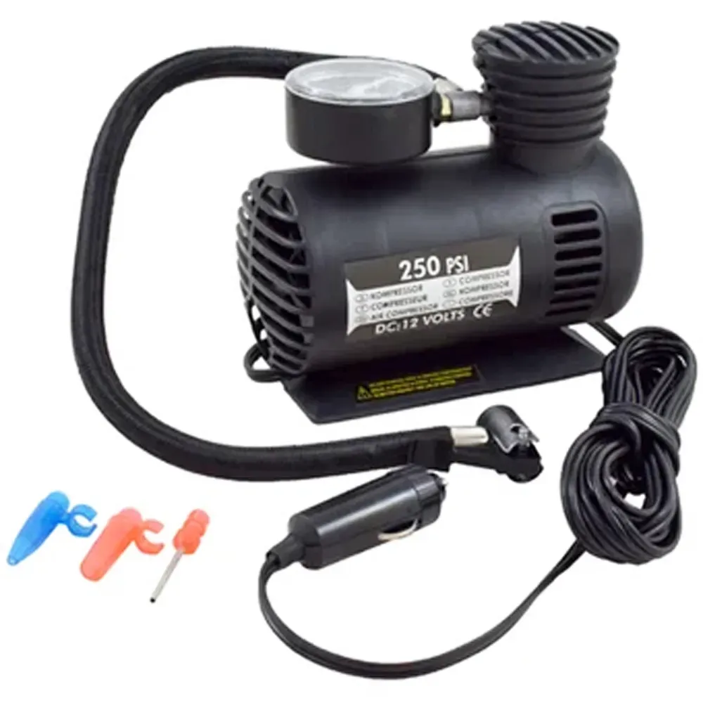 Mini Compresor Aire 12v Portatil Vehiculos Inflador Neumaticos 250psi Carro