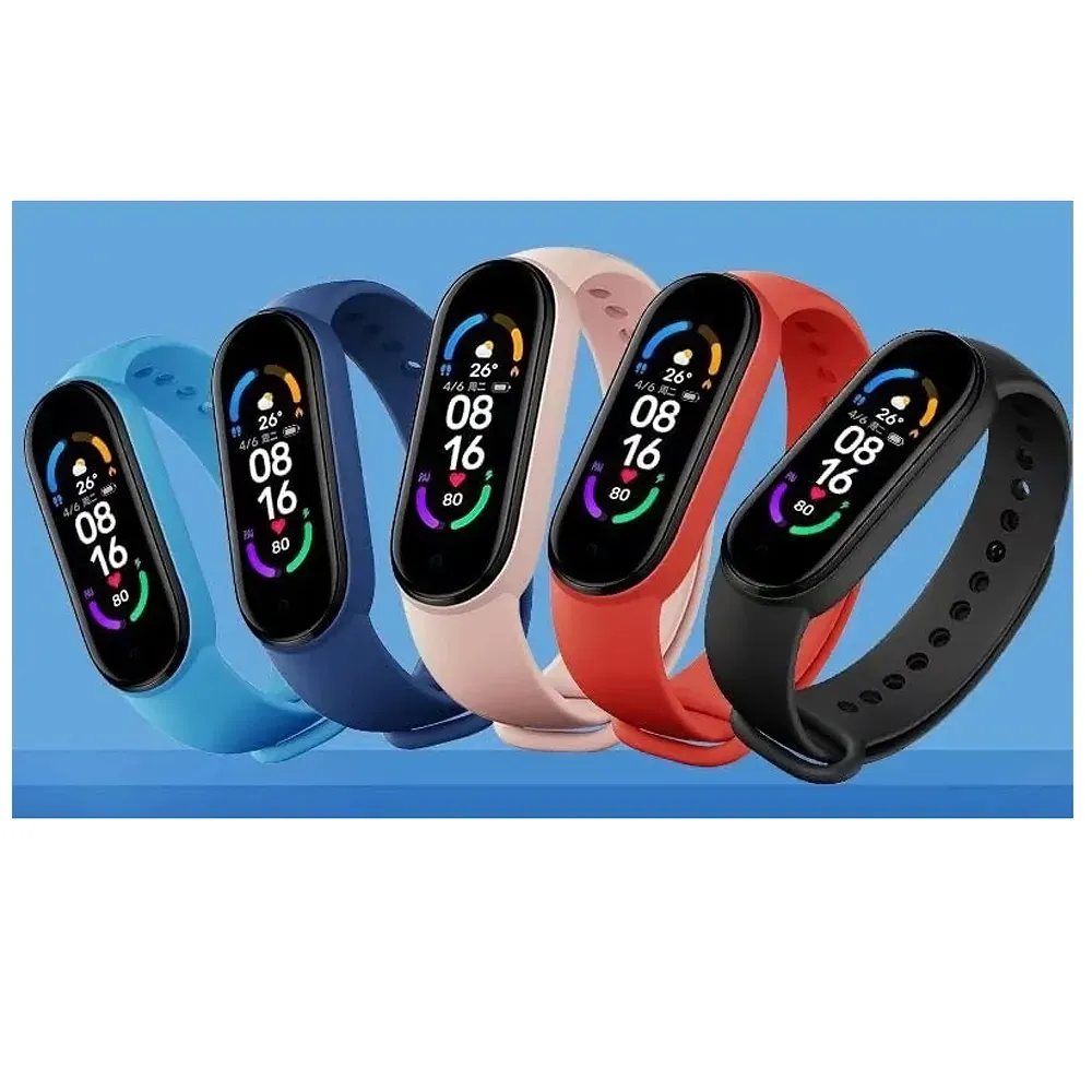 Reloj Inteligente Smart Band Rojo M6 Digital Tactil Notificaciones