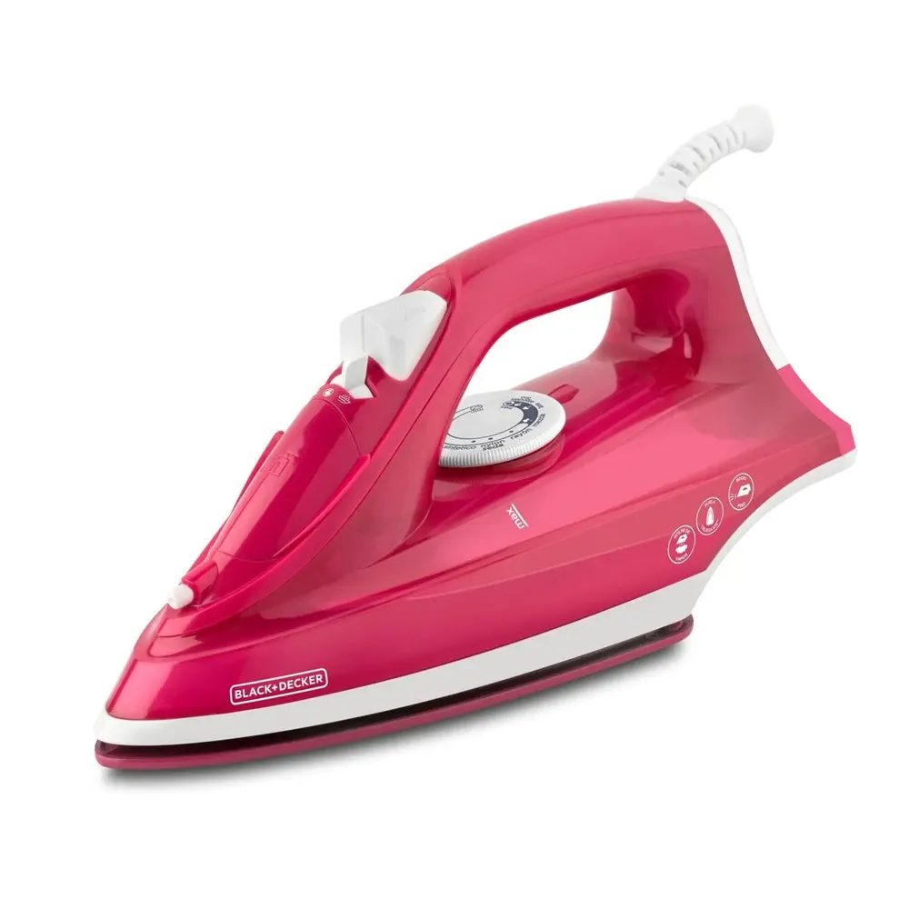 Plancha Vapor Antiadherente TrueGlide AutoClean 1200w Rojo IRBD302