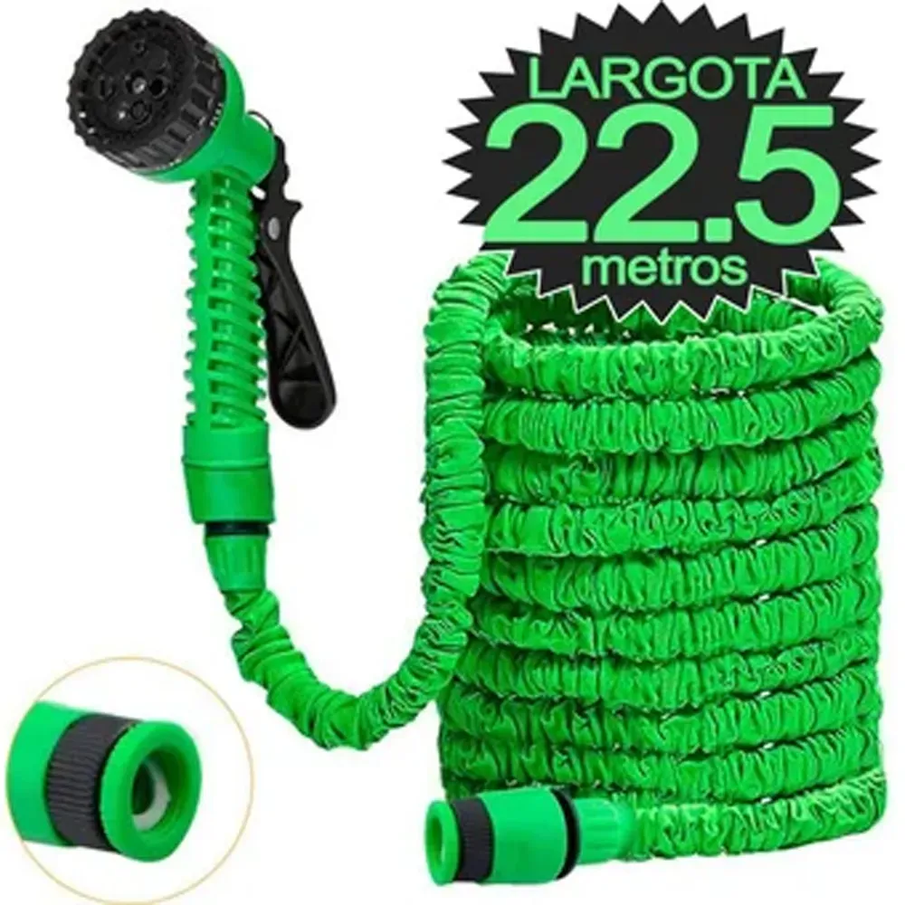 Manguera Expandible 22.5m con Pistola Expansible Magic Hose VERDE