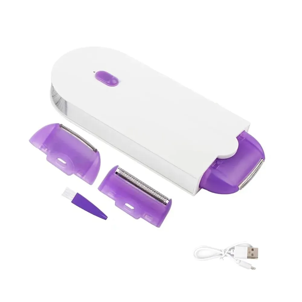 Depilador Recargable 2en1 Mini Electrica USB Portatil Rasuradora Afeitadora