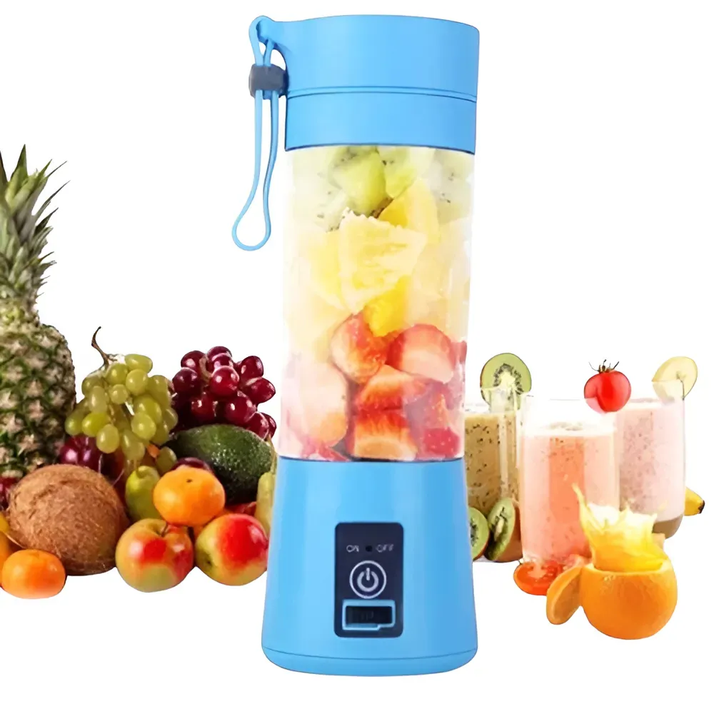 Licuadora Batidora Mezclador de Jugos 380ml Portatil Recargable USB Az