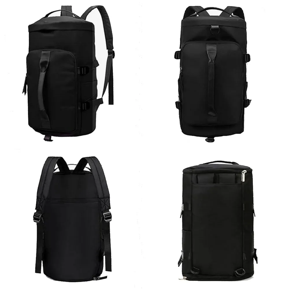  Morral Viajera Multi Compartimiento Bolso Deportivo Negro MT205