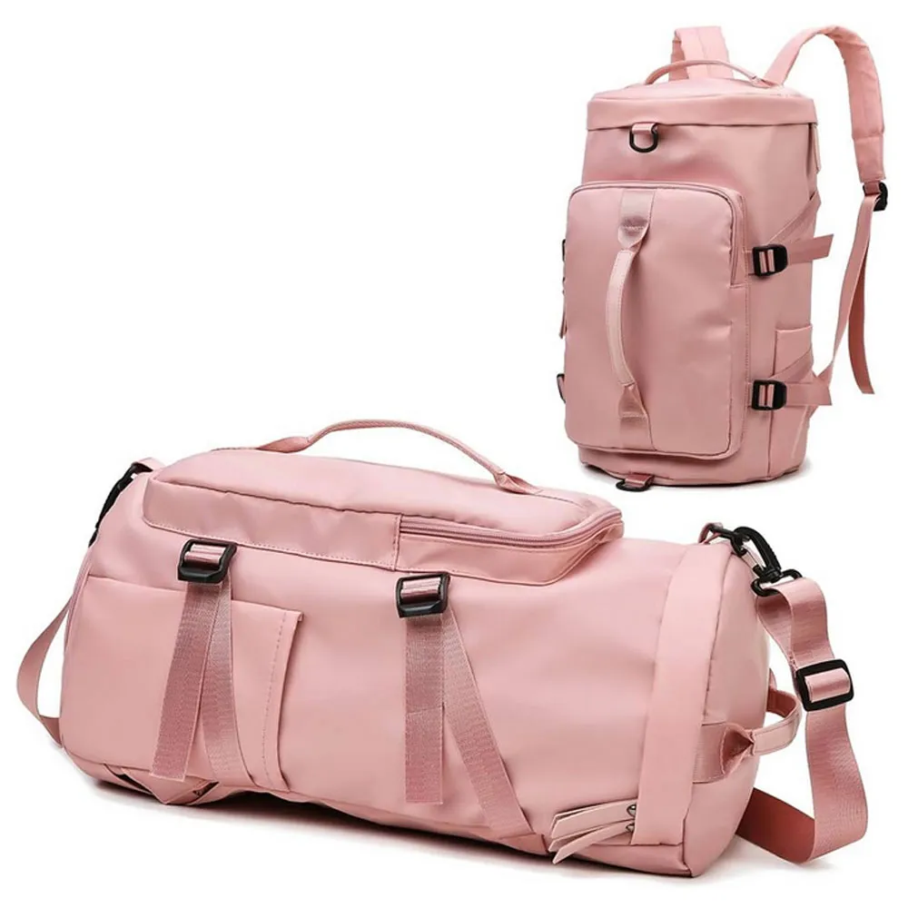 Morral Viajera Multi Compartimiento Bolso Deportivo Rosa MT205