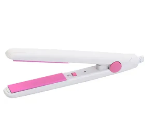 Mini Plancha QA02 Cabello Alisadora Portatil Viajera Pelo Blanca