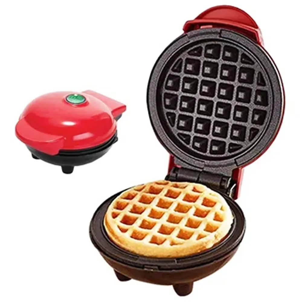 Mini Wafflera Pequeña Electrica Antiadherente Waflera Waffles