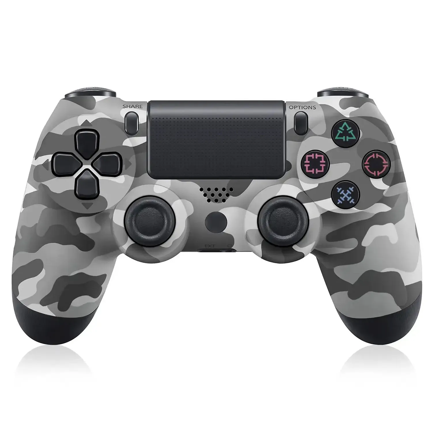 Control Playstation 4 Ps4 Generico Tactil Recargable Camuflado Gris