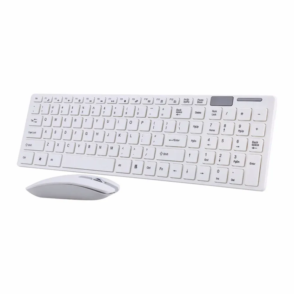 Combo Inalambrico Teclado Mouse K06 Teclas Estándar Compacto Blanco