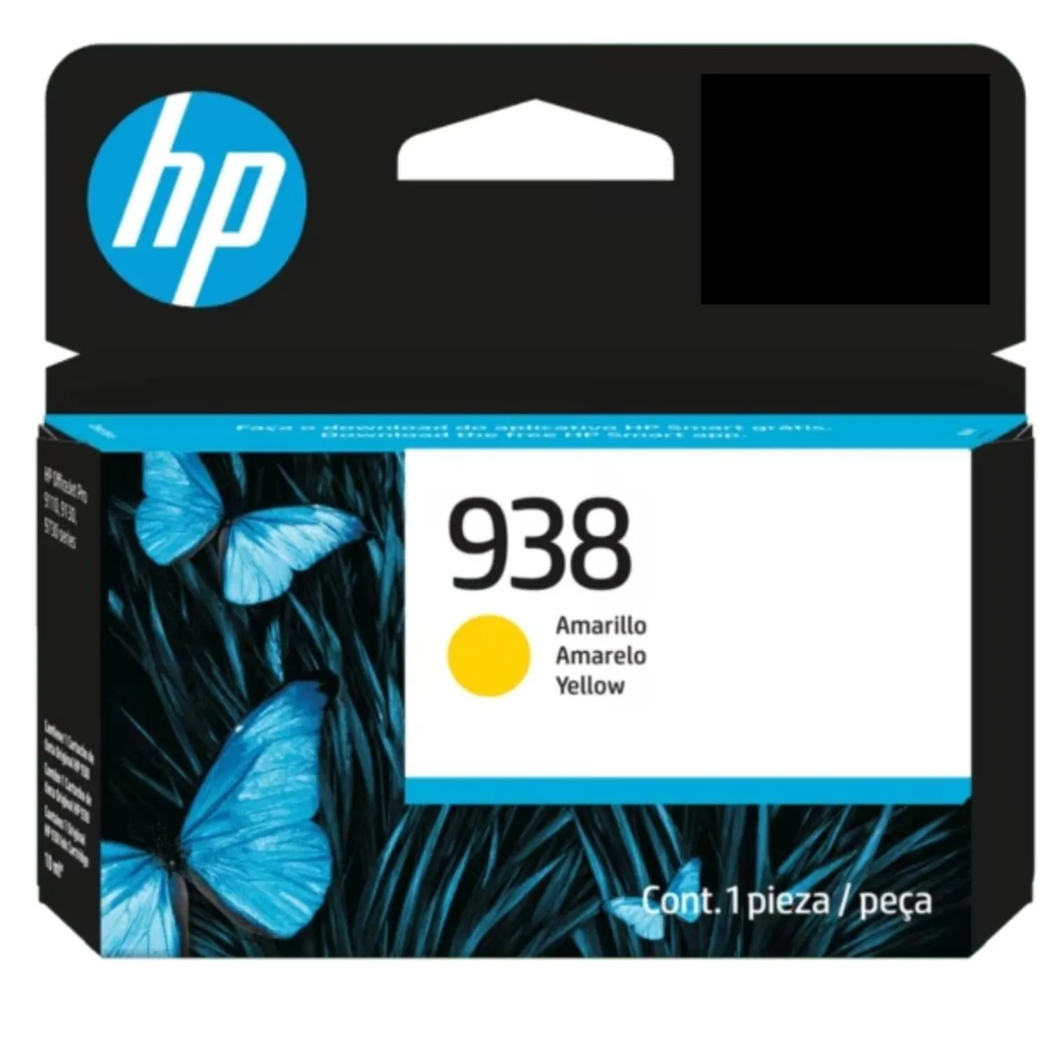 Cartucho Original De Tinta Hp 938 Amarilla, 800 Páginas, 10 ml