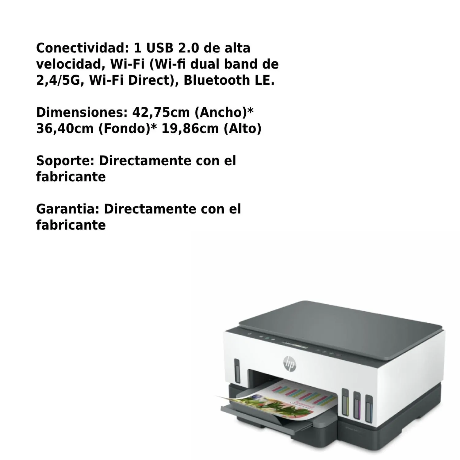 Impresora Hp Smart Tank 720 Inalámbrica