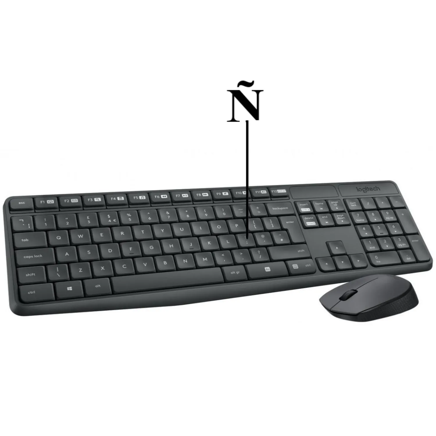 Combo Logitech Teclado y Mouse Mk235 Inalambrico