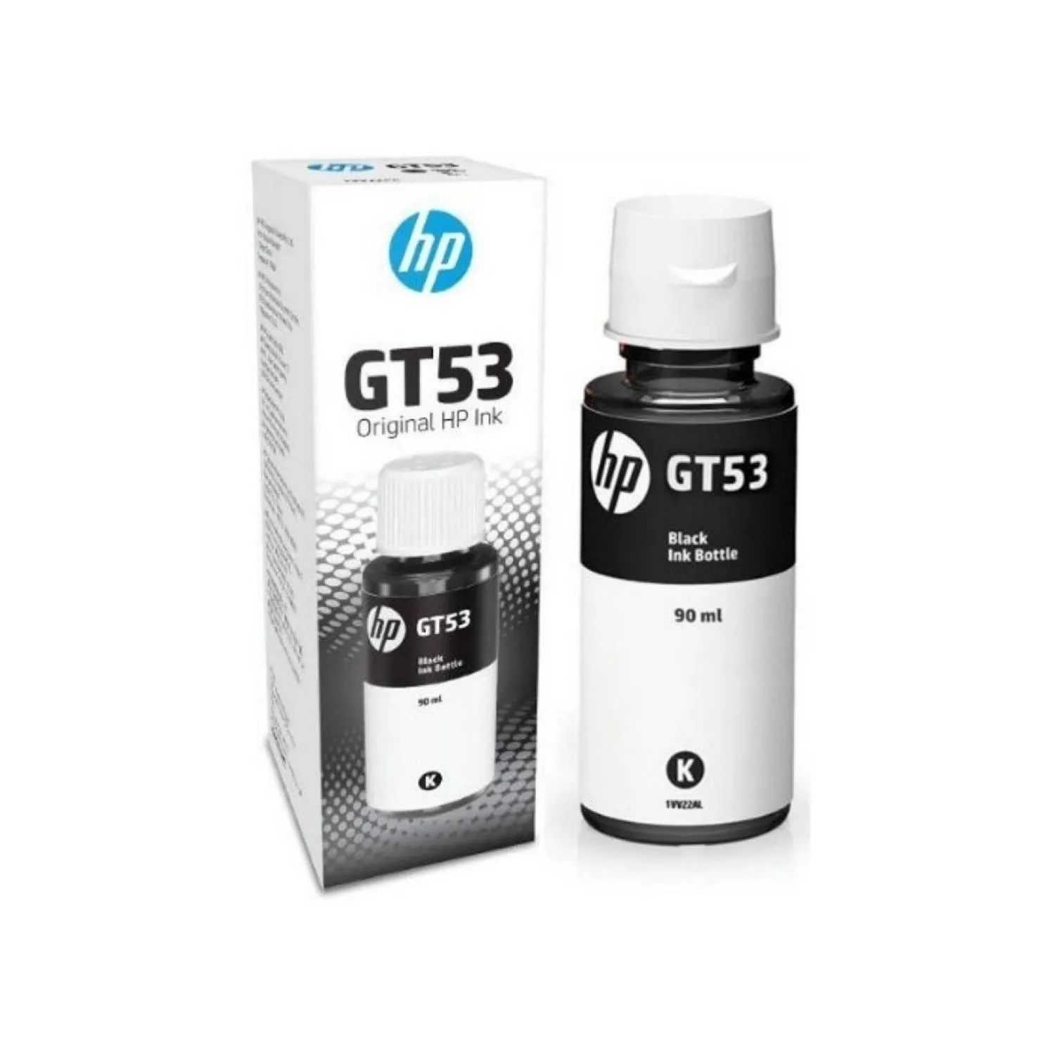 Botella Original De Tinta Hp Gt53 Negra, 4.000 Páginas, 90 ml