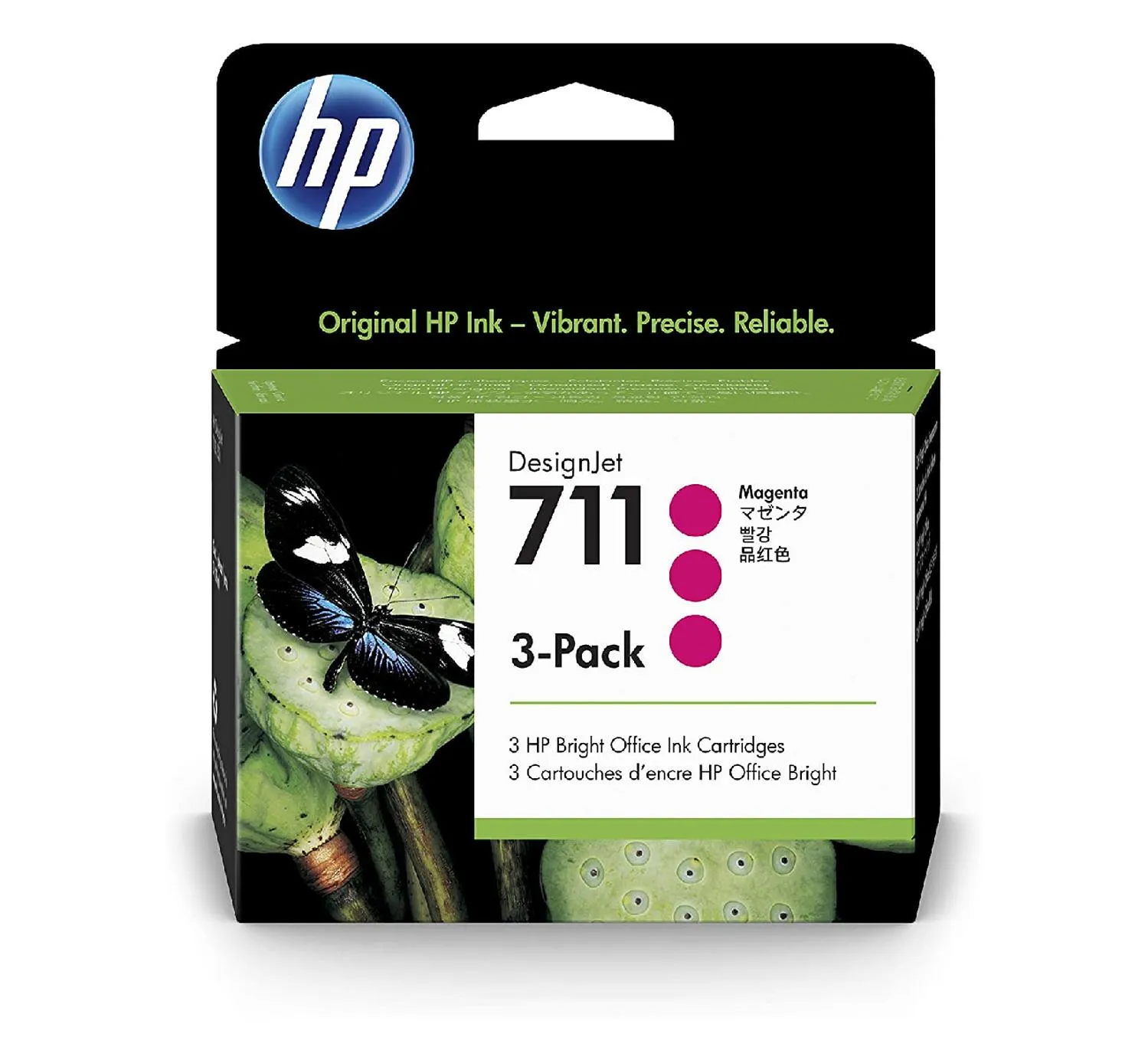 Cartucho Original De Tinta Hp 711 Magenta 3 Pack, 29 ml