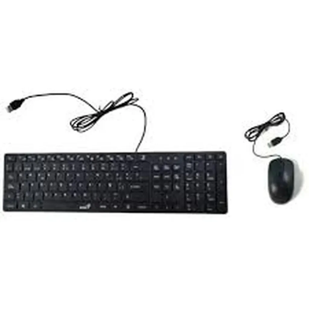 Combo Teclado GENIUS + Mouse SlimStar C126 Alambrico USB COLOR Negro