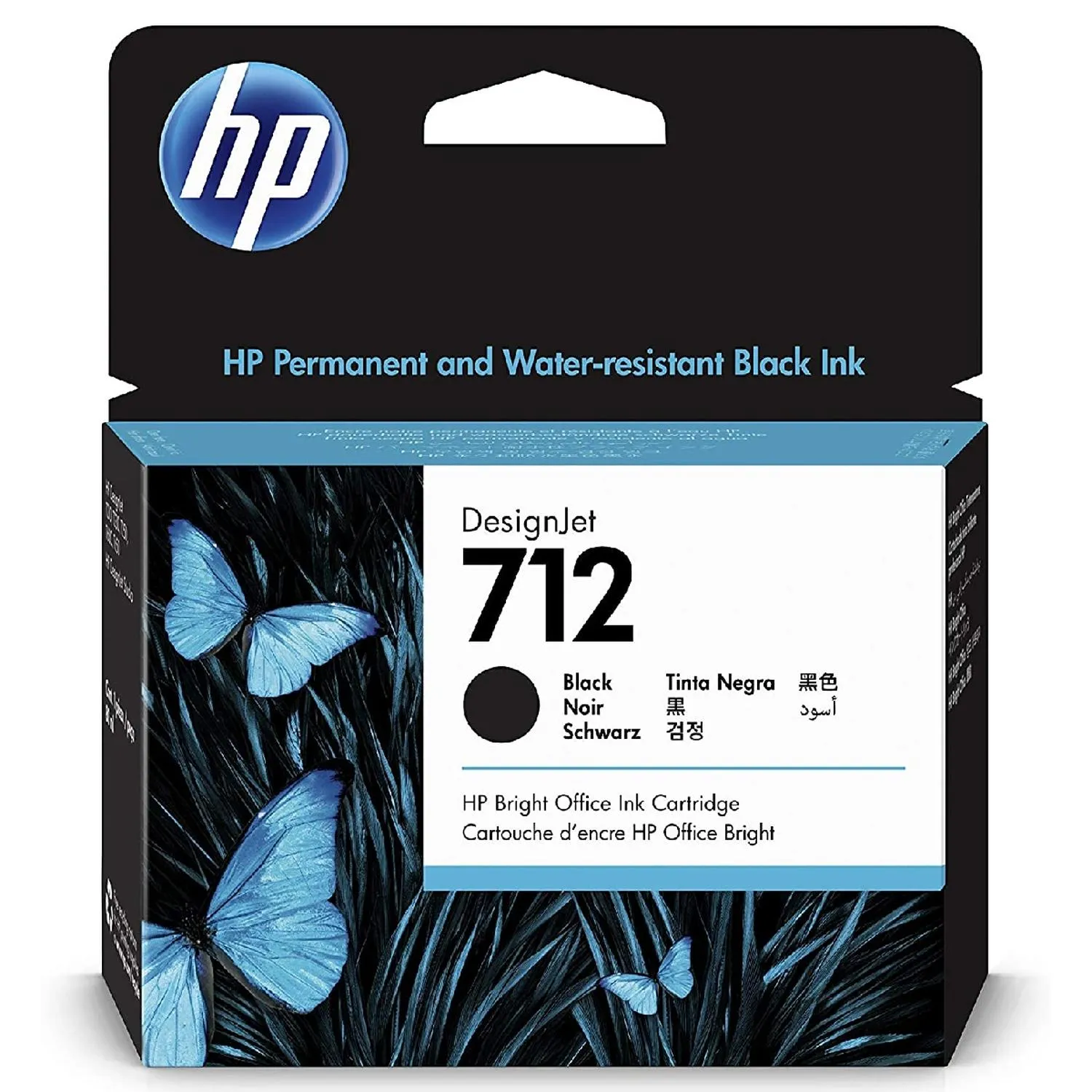 Cartucho Original De Tinta Hp 712 Negro, 80ml