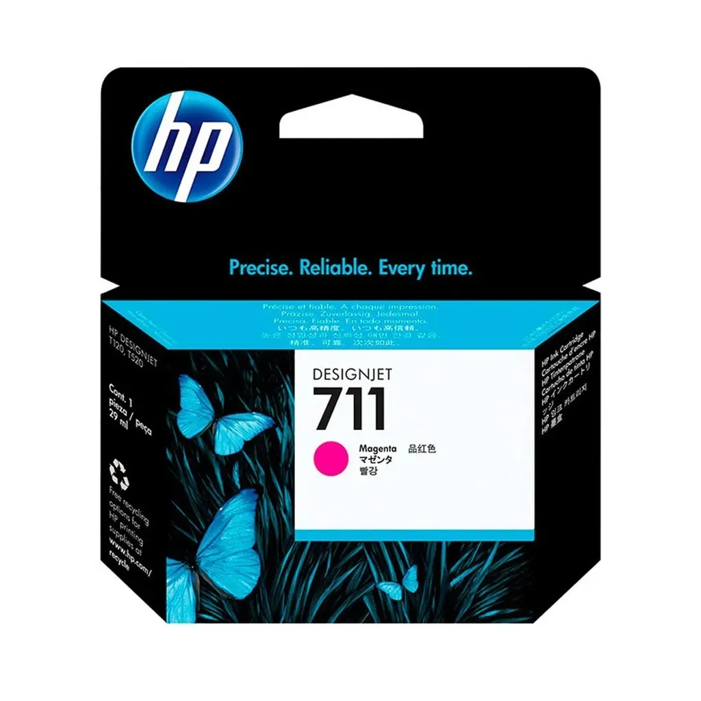 Cartucho Original De Tinta Hp 711 Magenta, 29ml