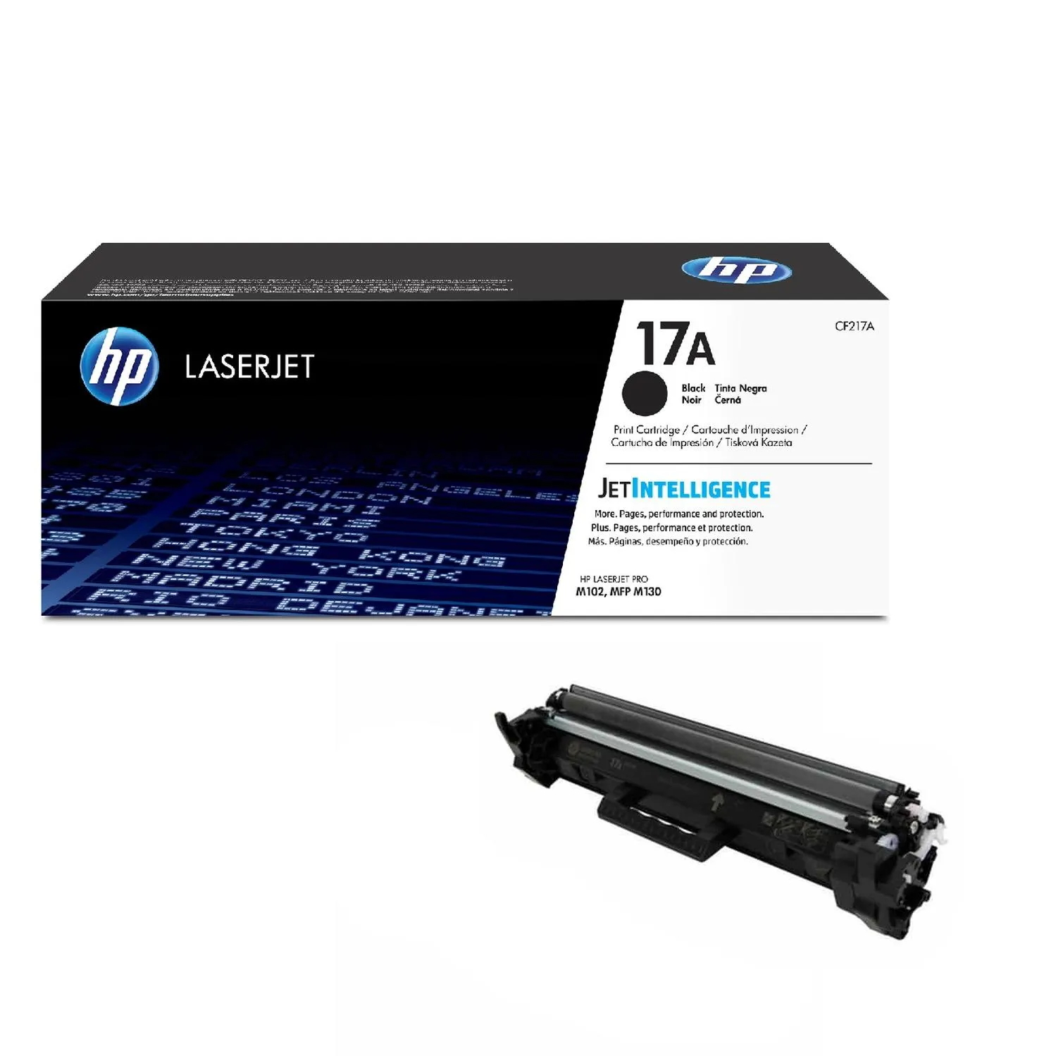 Cartucho Original De Tóner Hp 17A Negro, 1.600 Páginas