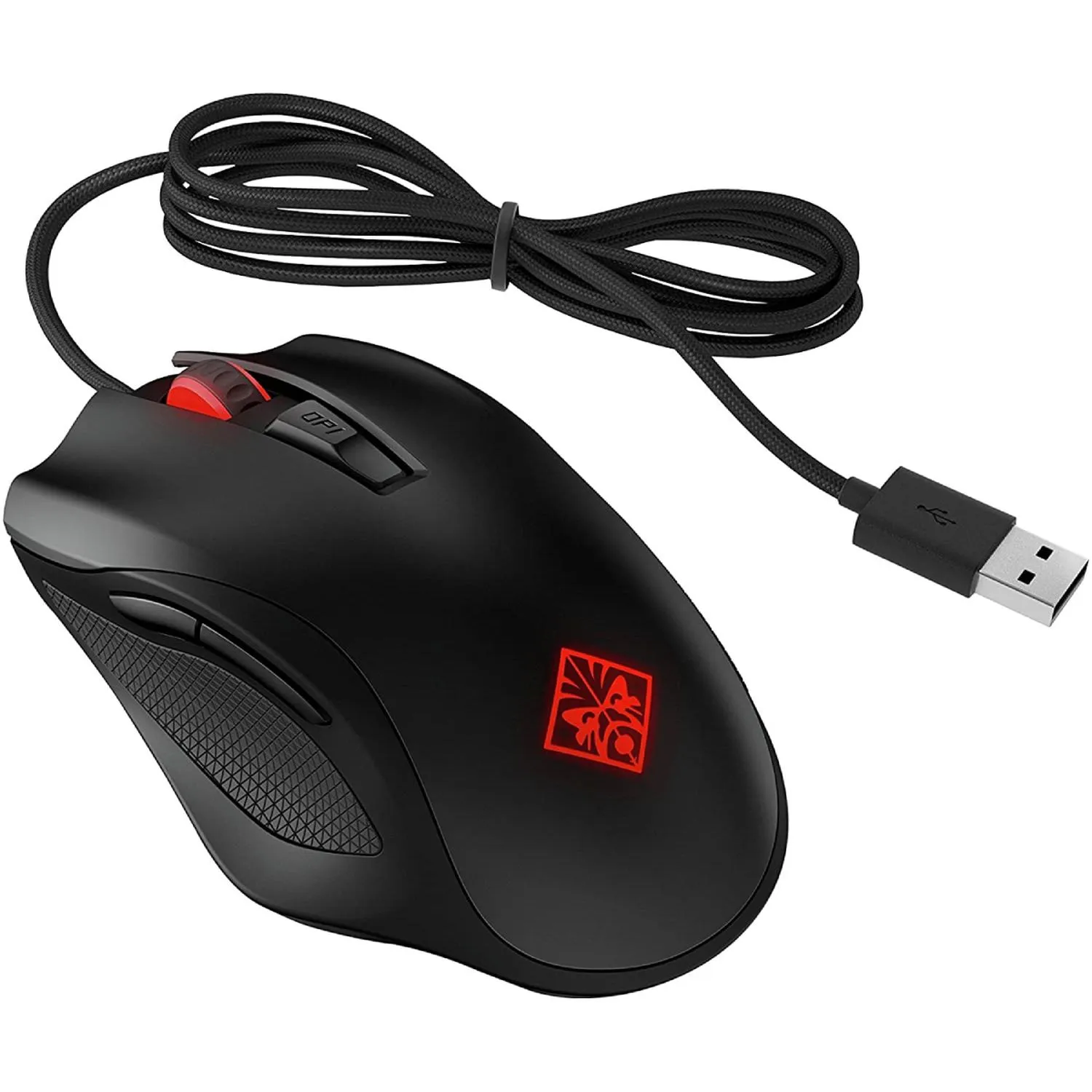 Mouse Original Alámbrico Gamer Hp 400 Omen Negro