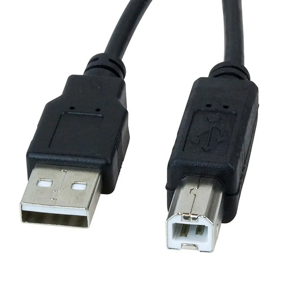 Cable Usb 2.0 Para Impresora 1,8 mts Negro