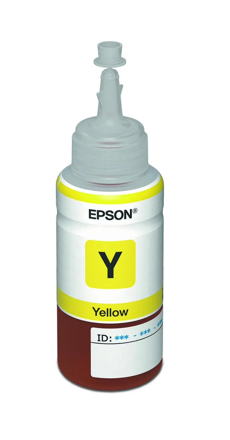 Botella Original De Tinta Epson 664 Amarillo, 7.500 Páginas, 70 ml