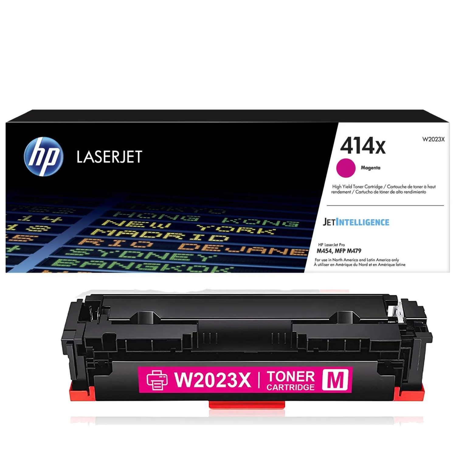 Cartucho Original De Tóner Hp 414x Alto Rendimiento Magenta, 6.000 Páginas