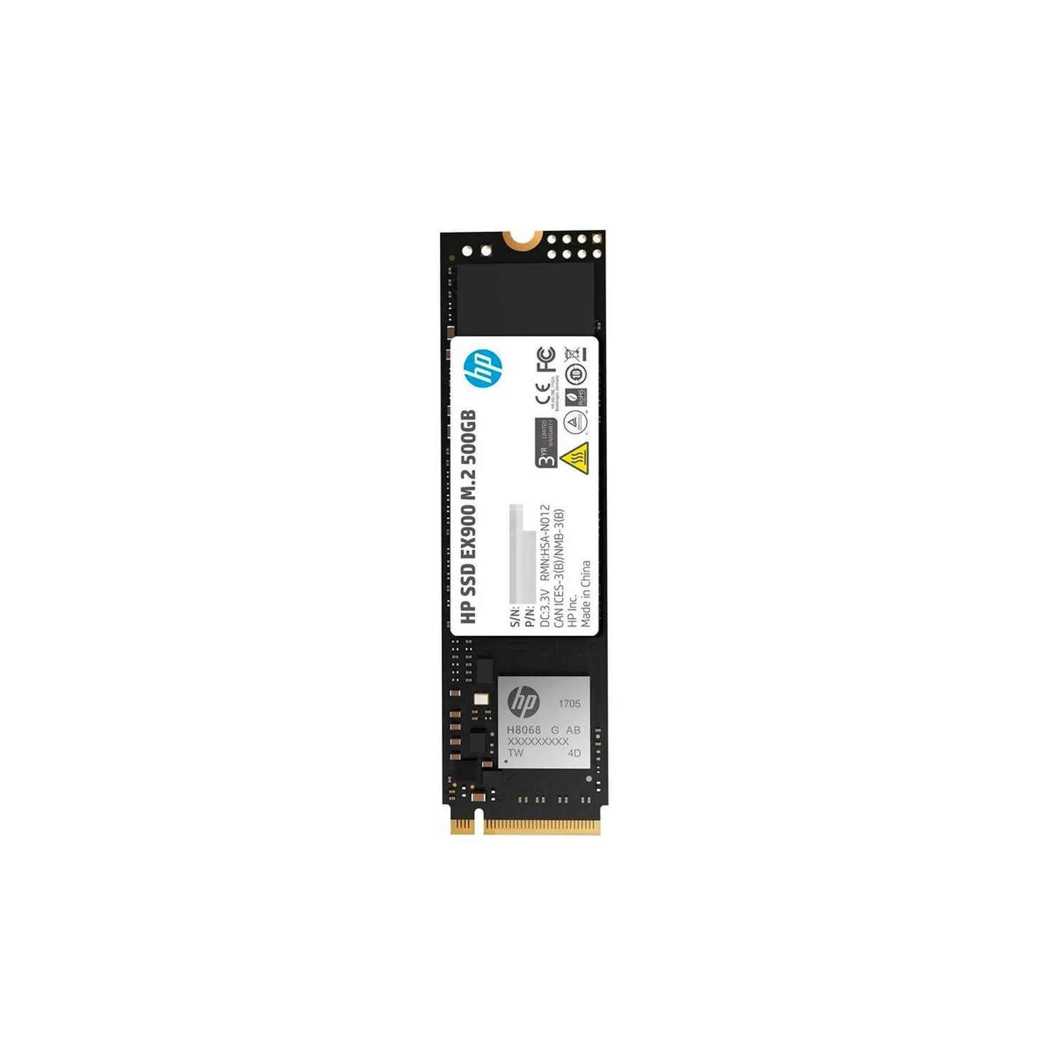 Unidad Original De Estado Solido Ssd Hp 500Gb Ex900 M.2 PCIe