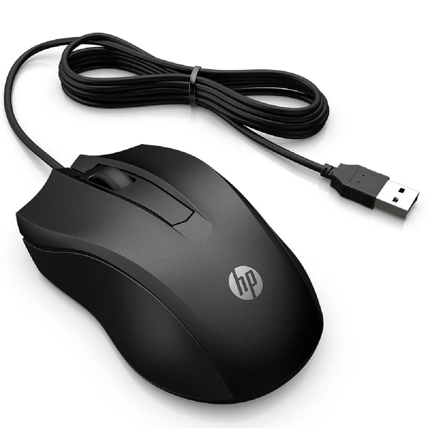 Mouse Con Cable Hp 100 Negro