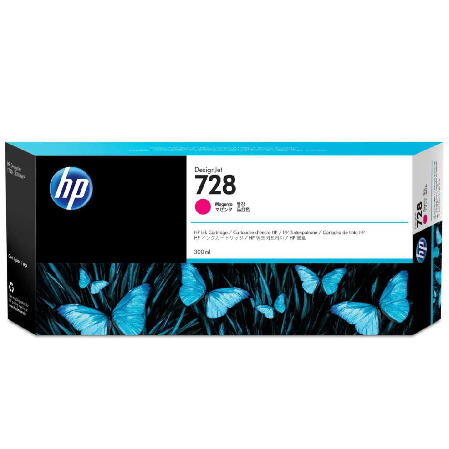 Cartucho Original De Tinta Hp 728 Magenta, 300ml