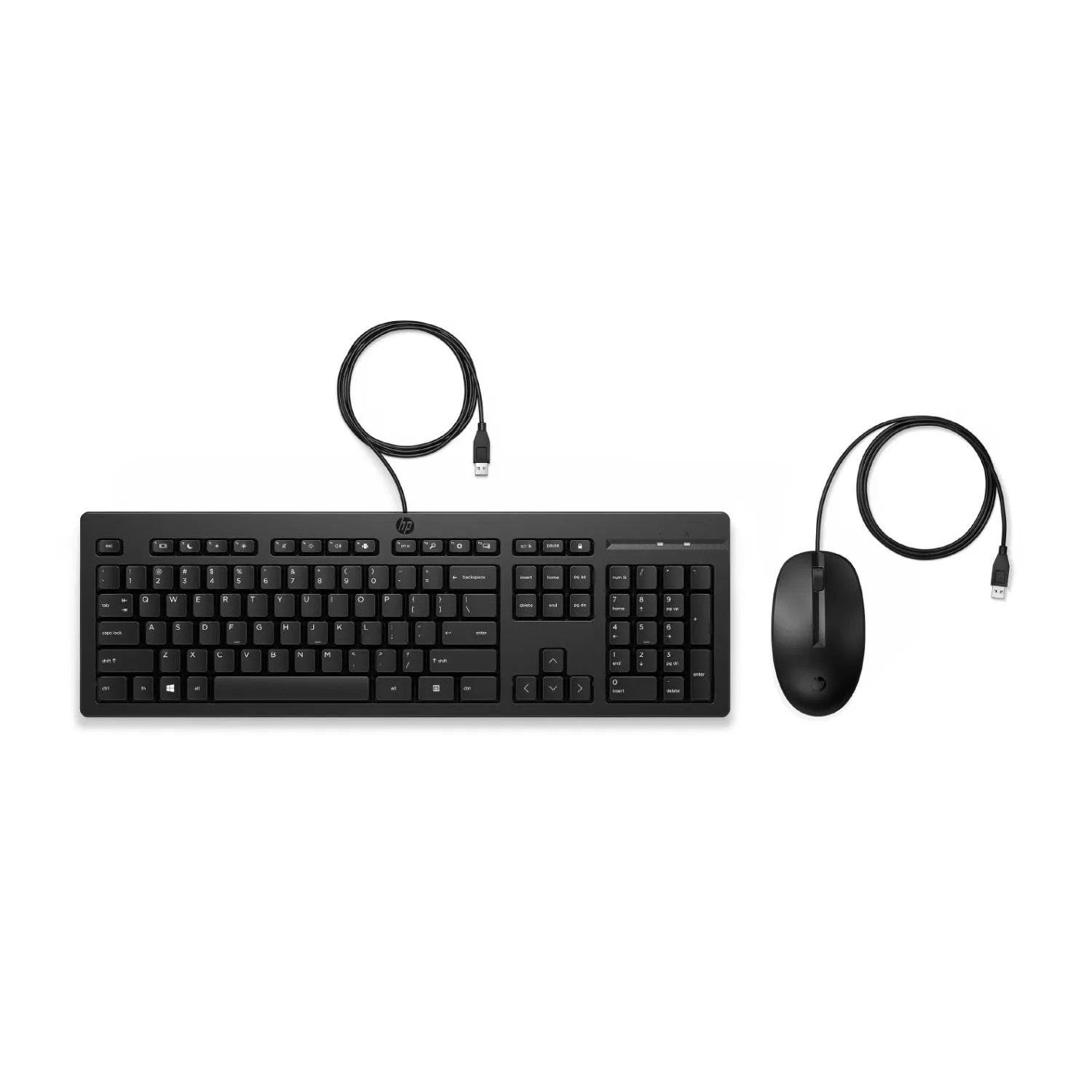 Combo Original Teclado y Mouse Alambrico Hp 225 Negro