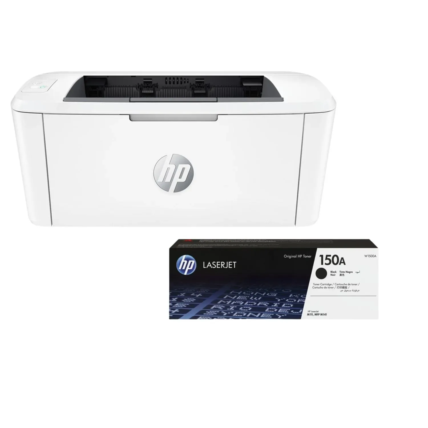 Combo Impresora HP LaserJet M111w + Cartucho De Tóner HP 150A