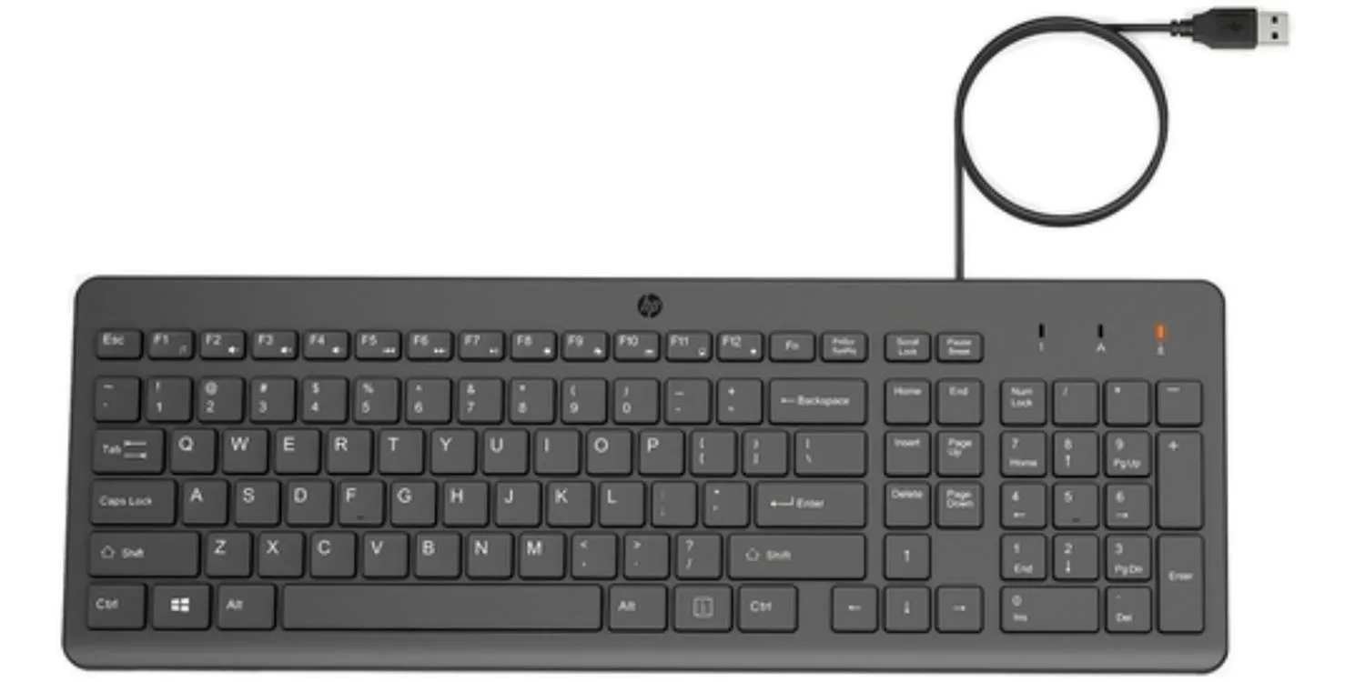 Teclado Alámbrico Hp 150 Negro