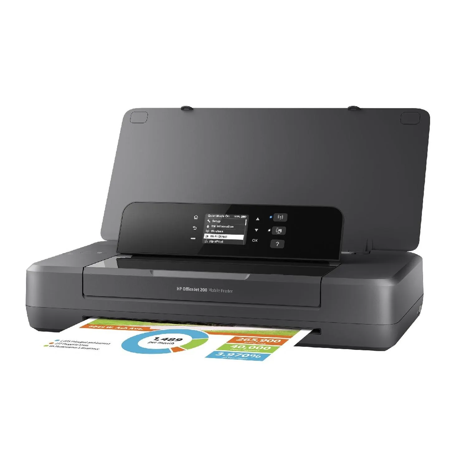 Impresora Portatil Hp Officejet Pro 200 Wifi Negra