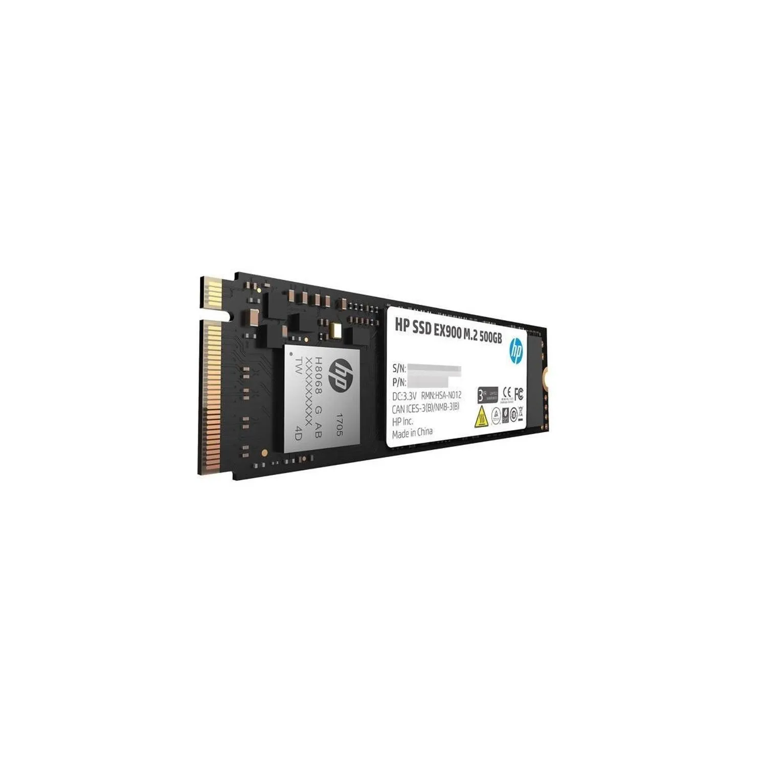 Unidad Original De Estado Solido Ssd Hp 500Gb Ex900 M.2 PCIe