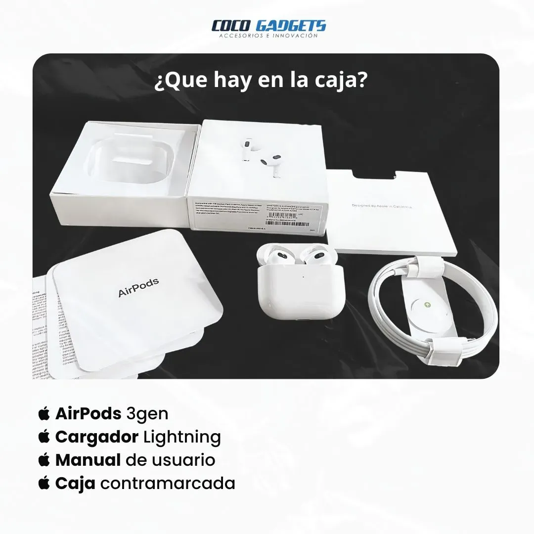 AirPods 3 Gen (Mejorados 2025)